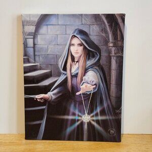 Light in the Darkness 8x10 Canvas Art Print - Gothic Dark Fantasy Mystical Witch